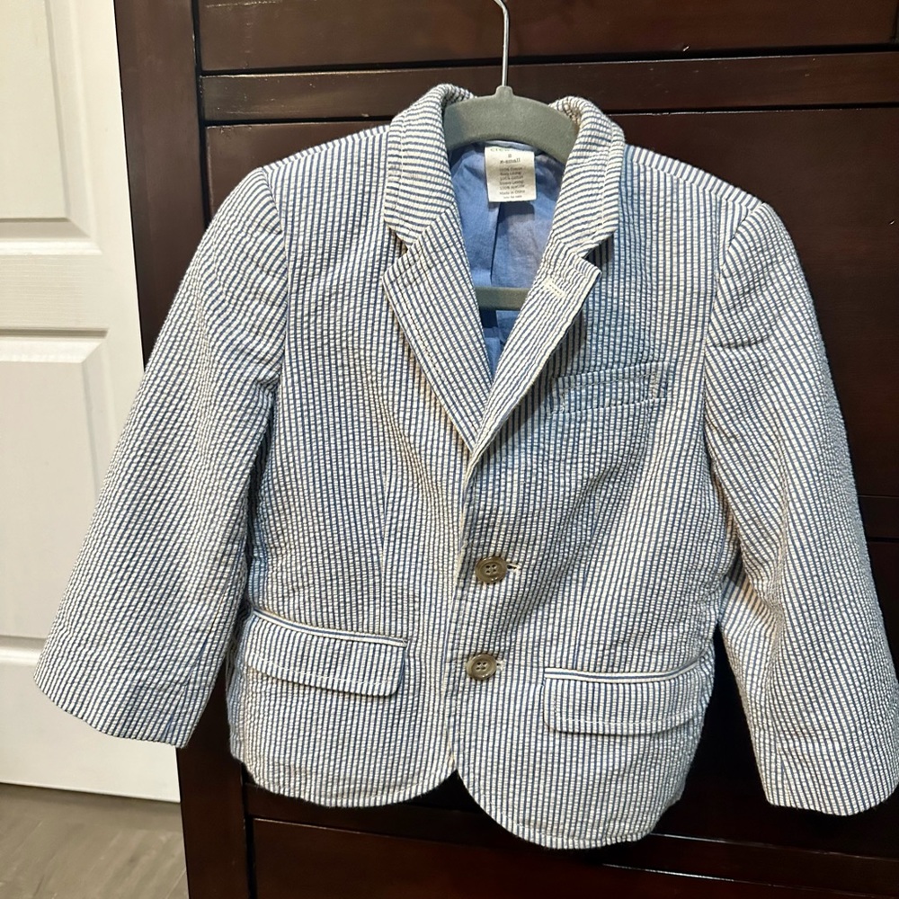 Crewcuts- Seersucker Blazer- 2T Perfect for Easter